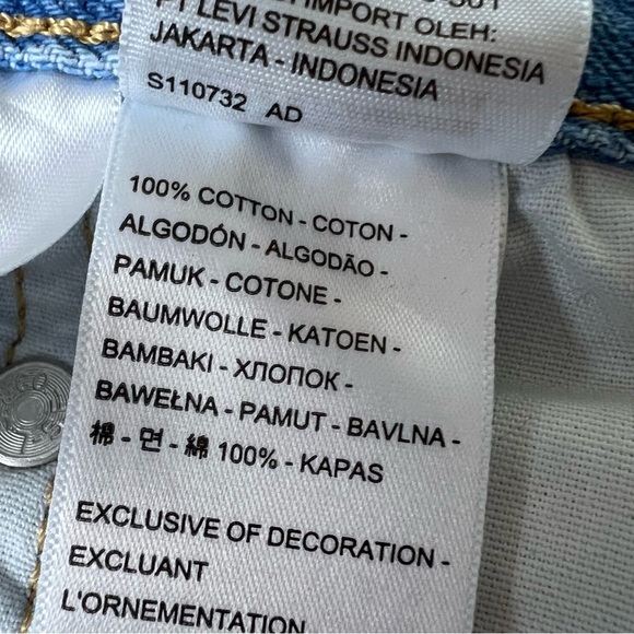 Levi’s 501 High Rise Women’s Shorts Size 28 - Picture 12 of 13